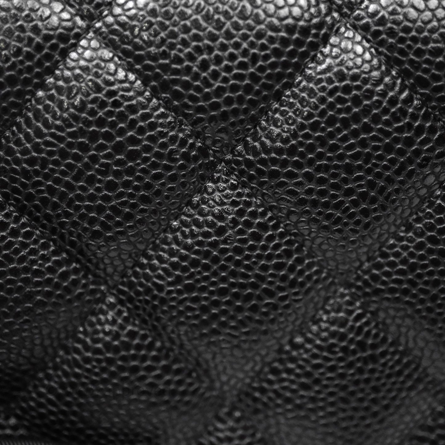 Chanel Jumbo Single Flap Black Caviar Silver Hardware