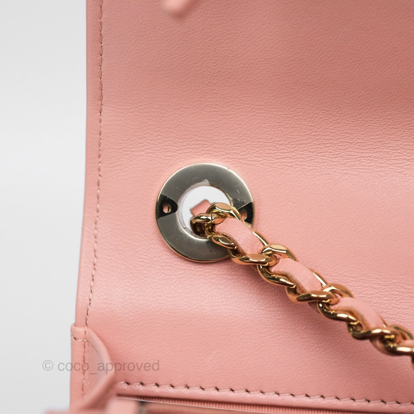 Chanel Trendy CC WOC Quilted Salmon Pink Lambskin Gold Hardware