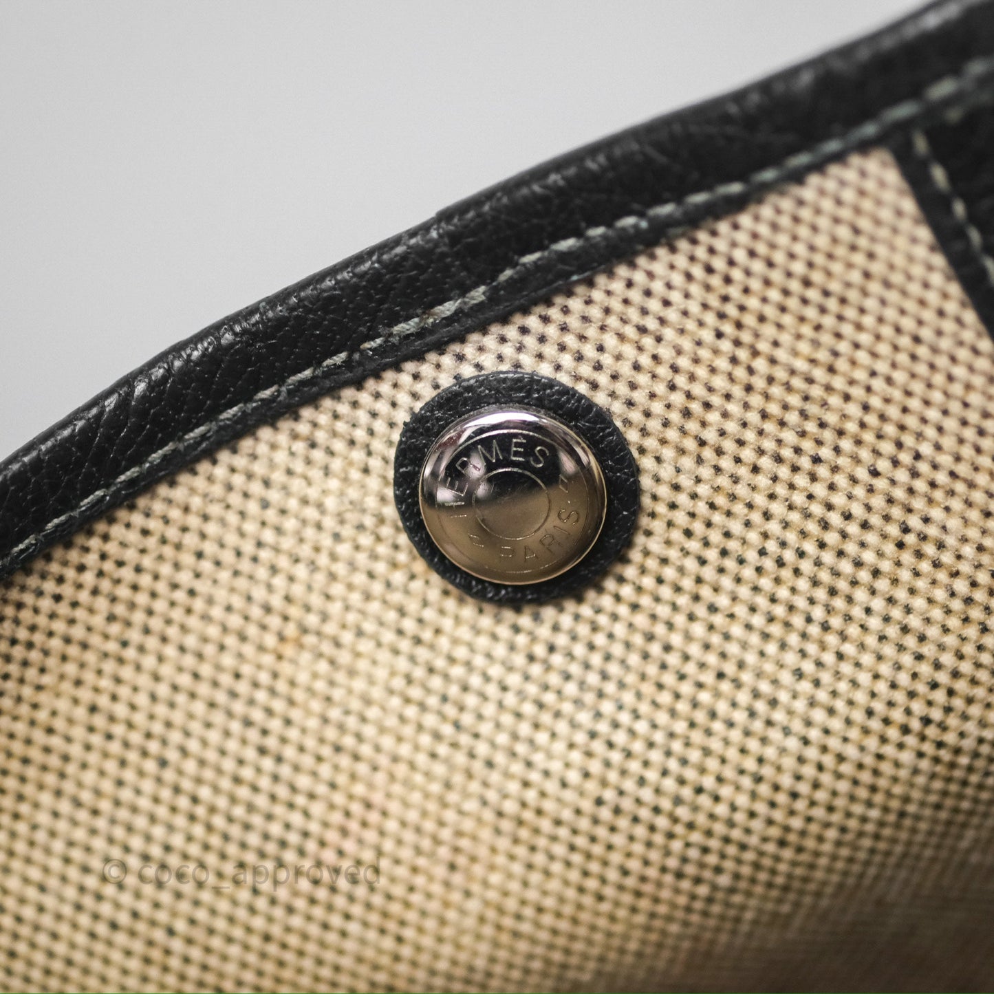 Hermès Garden Party 36 Noir 89 Canvas