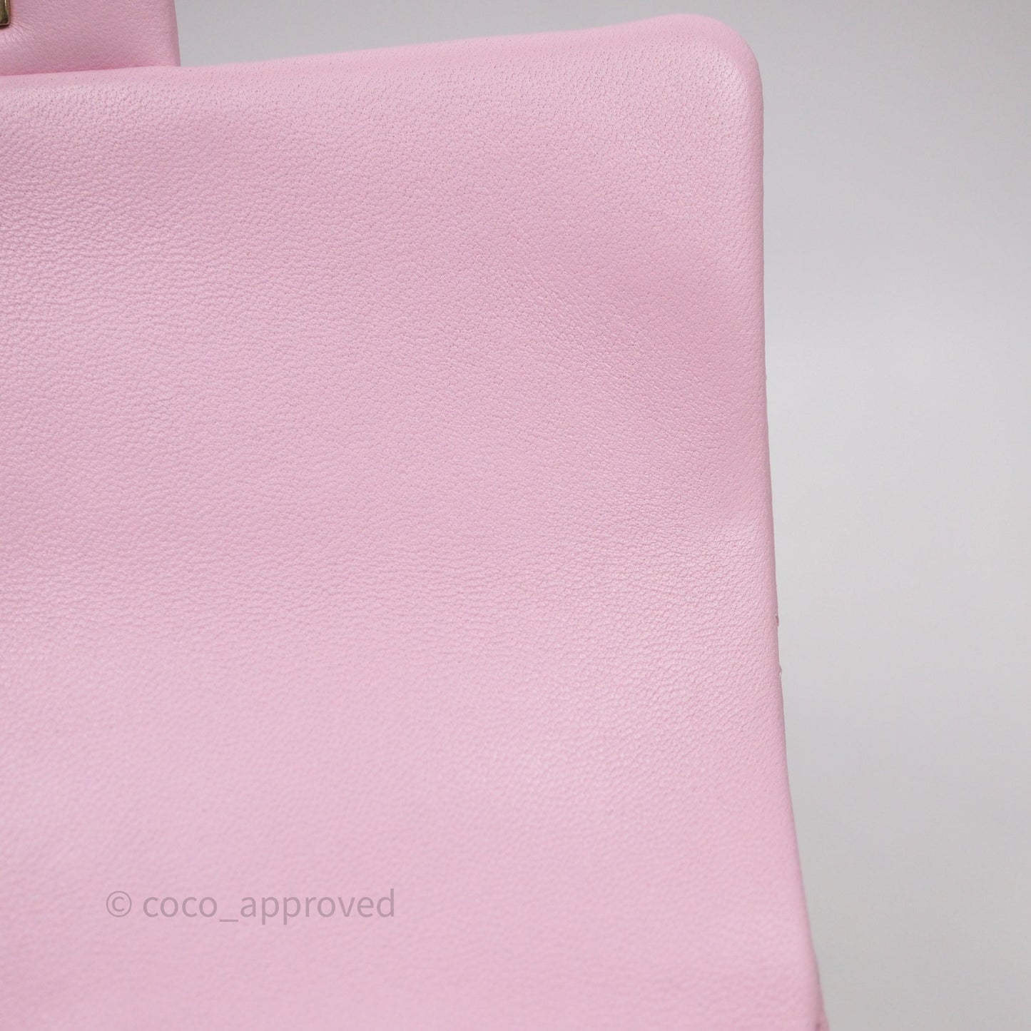 Chanel Top Handle Mini Rectangular Flap Pink Lambskin Gold Hardware