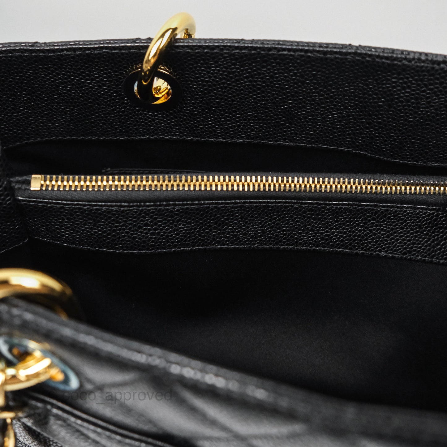 Chanel GST Black Caviar Gold Hardware