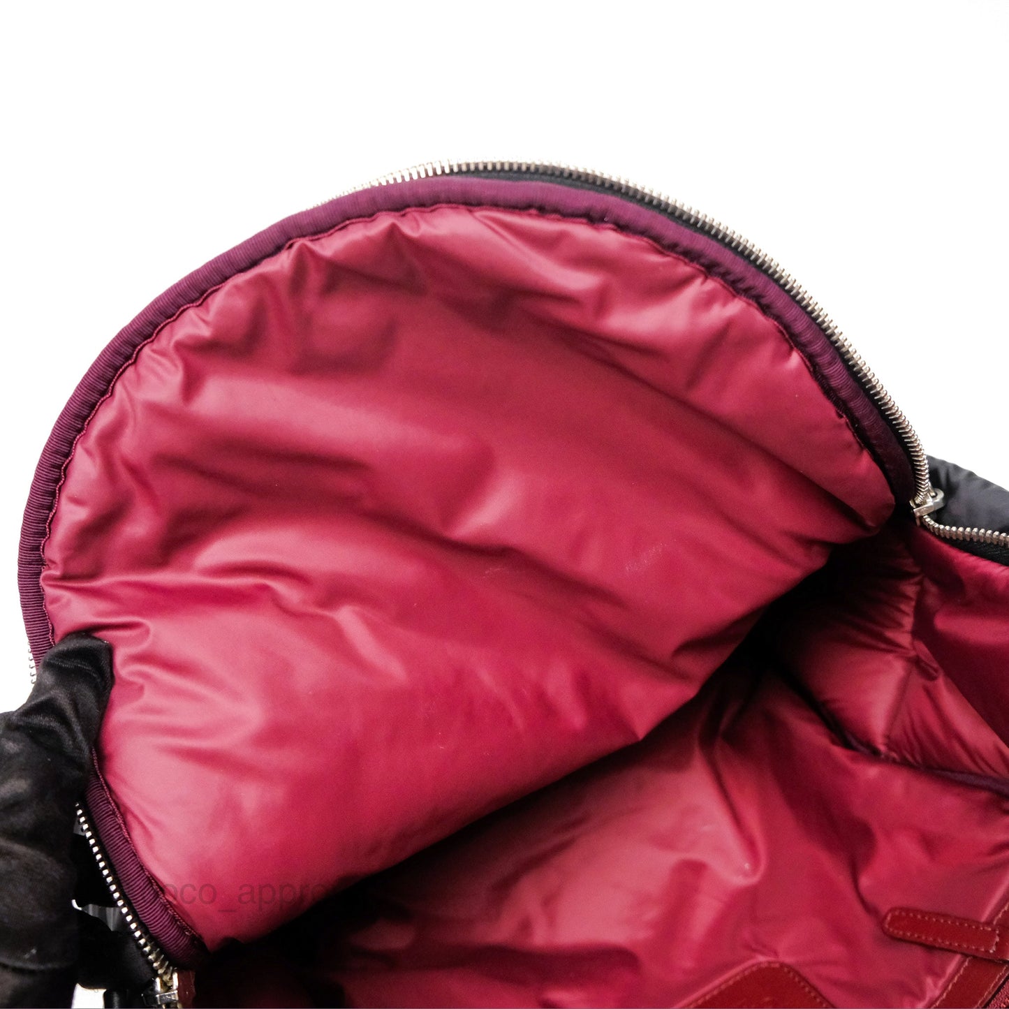 Chanel Coco Cocoon Backpack Black Nylon Silver Hardware