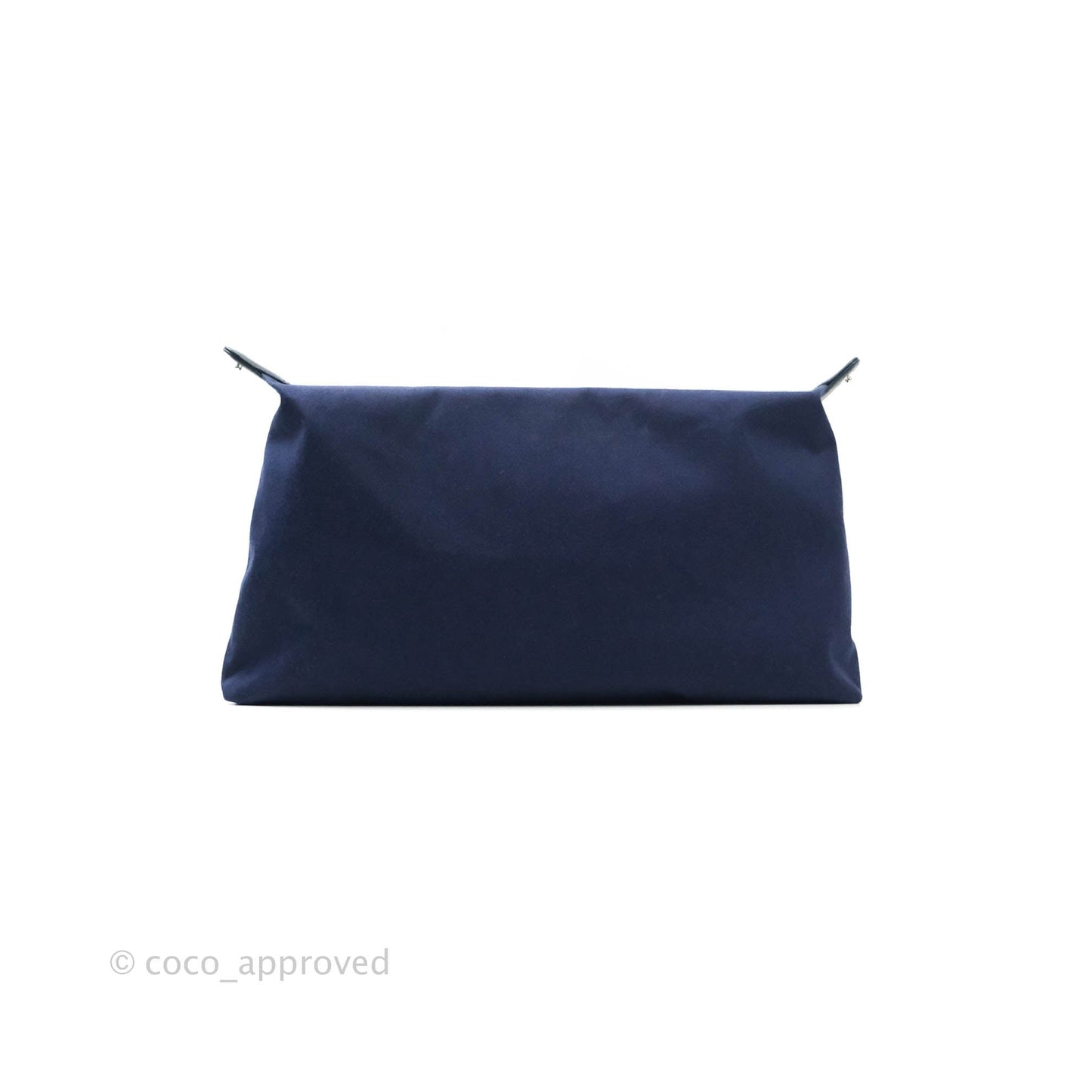 Chanel Quilted Large Coco Handle Shopping Tote Denim Silver Hardware