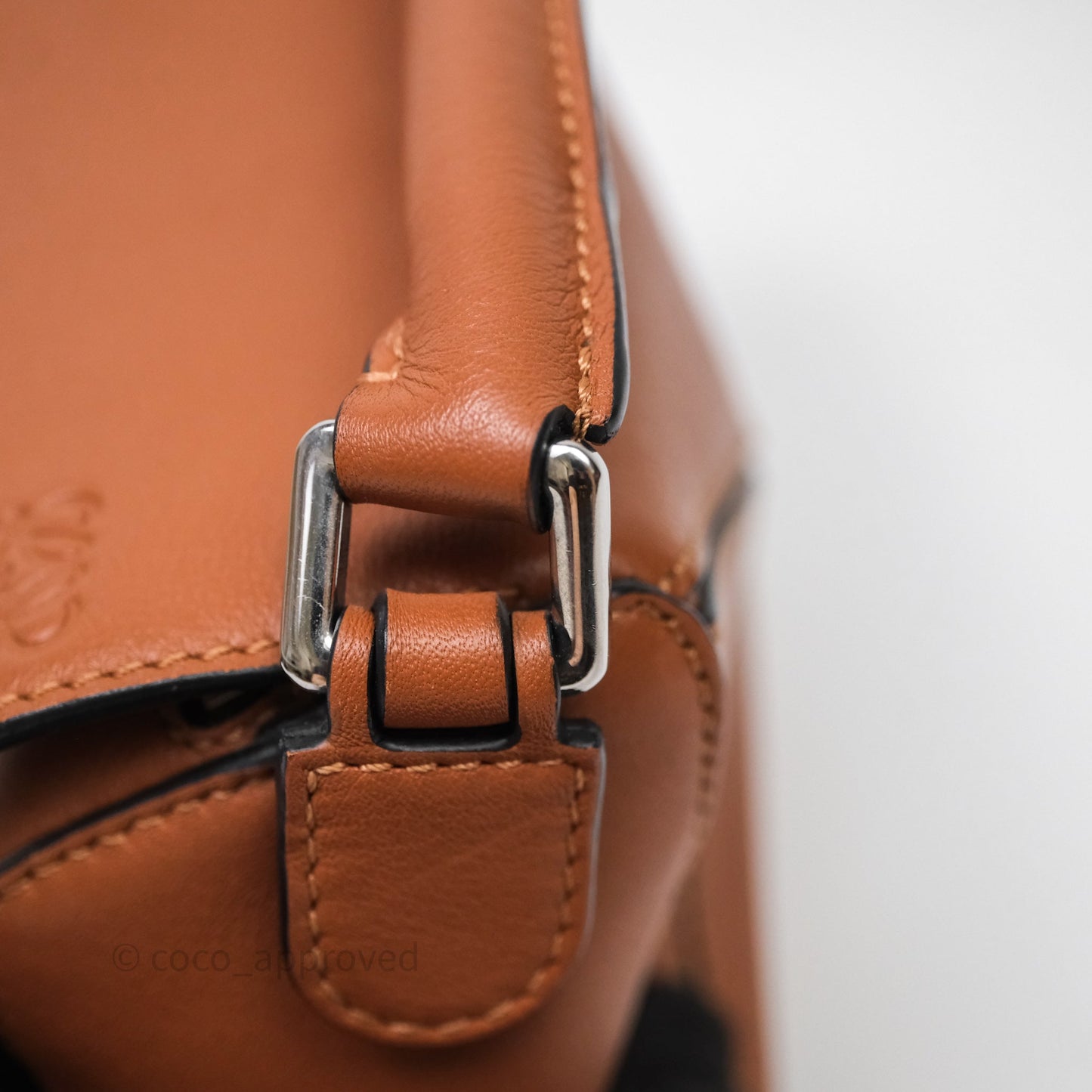 Loewe Mini Puzzle Bag Tan Calfskin Palladium Hardware
