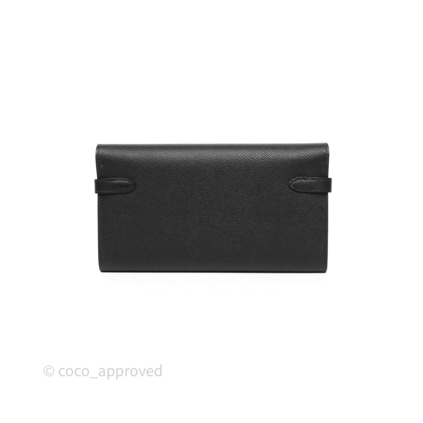 Hermès Kelly Wallet Black Noir 89 Epsom Gold Hardware