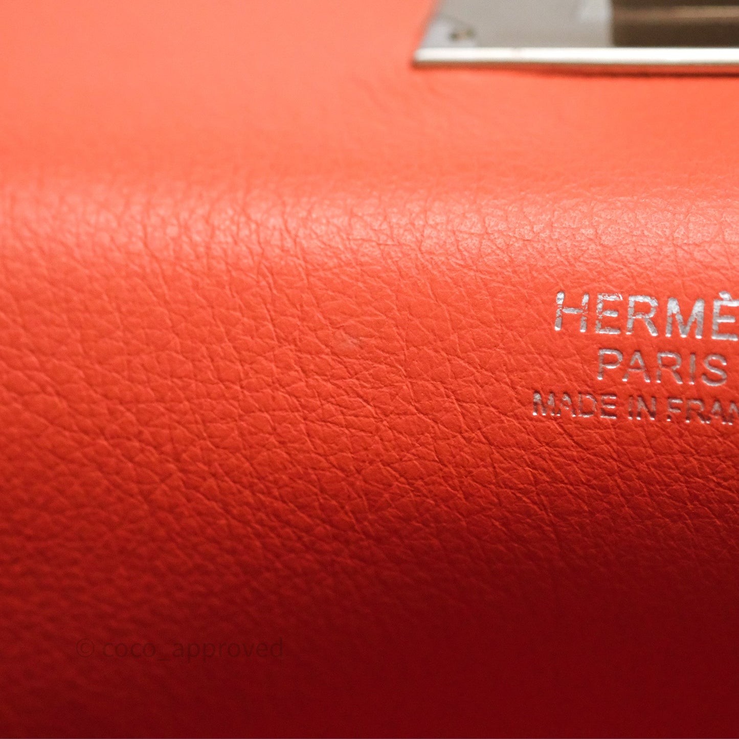 Hermès ToolBox 20 Mangue 9Z Evercolor Palladium Hardware