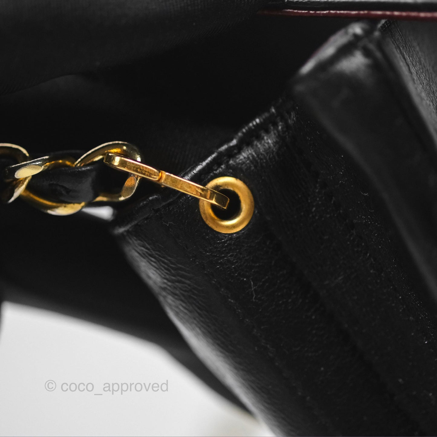 Chanel Vintage Mini Circled CC Flap Bag Black Lambskin 24K Gold Hardware