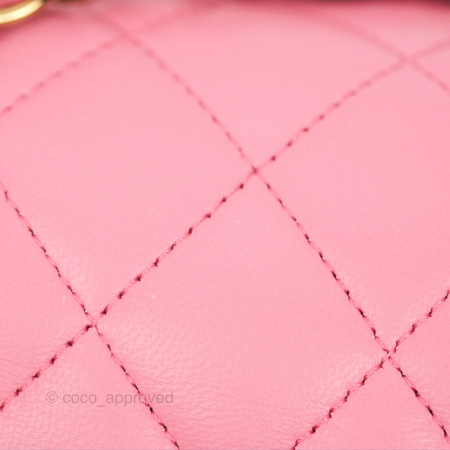 Chanel Small Classic Quilted Flap Pink Lambskin Gold Hardware