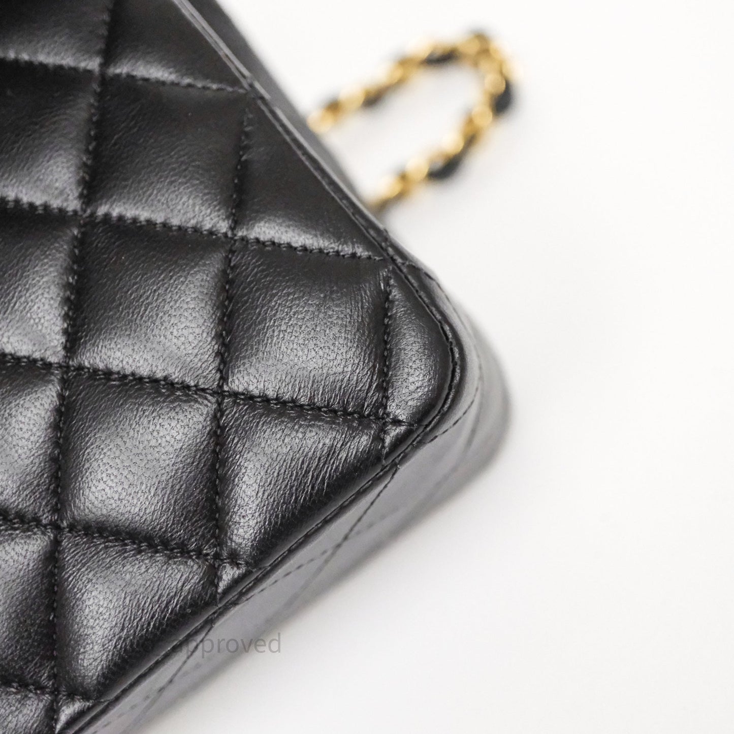 Chanel Classic M/L Medium Flap Quilted Black Lambskin Gold Hardware