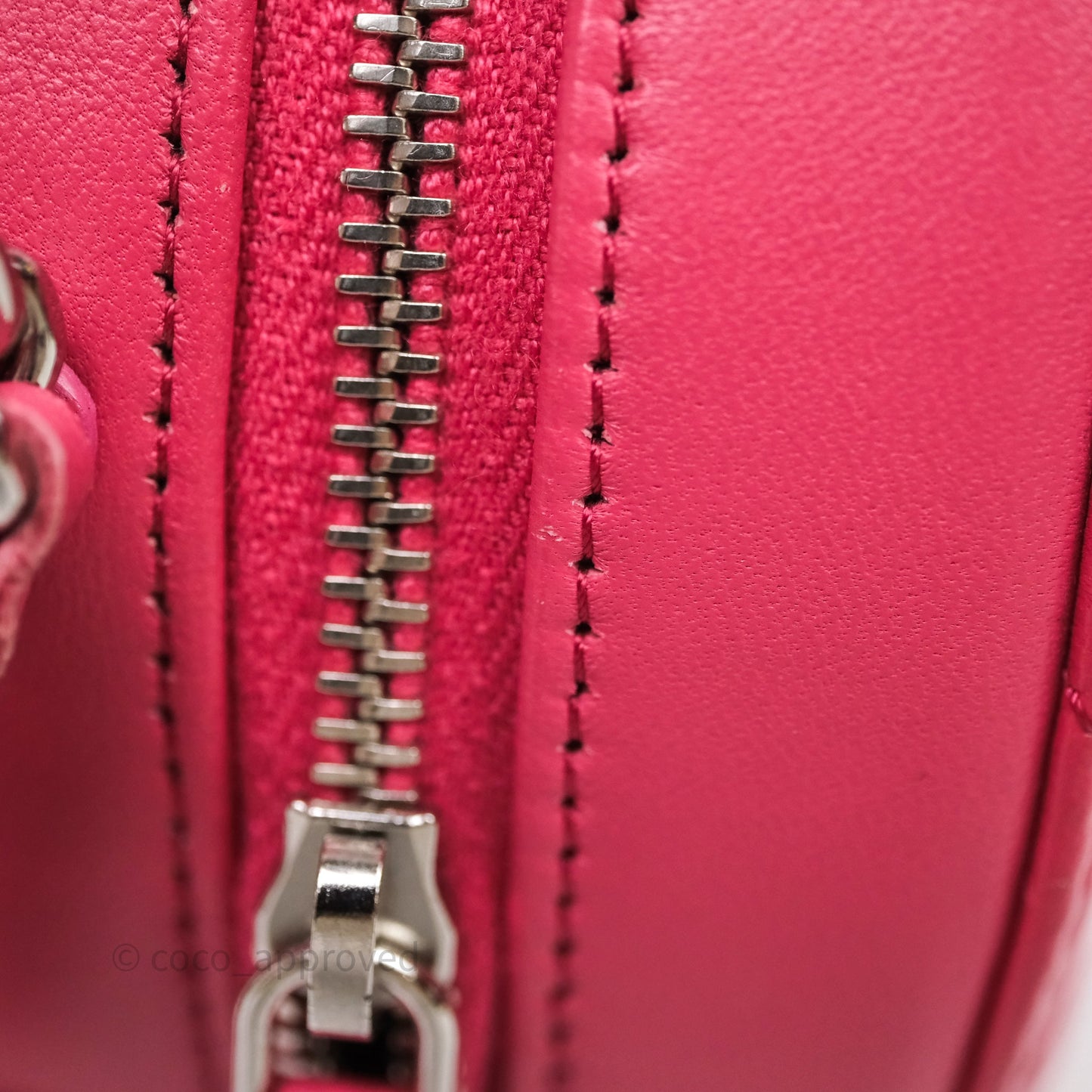 Chanel Quilted Round Clutch With Chain Dark Pink Lambskin Gold Hardware