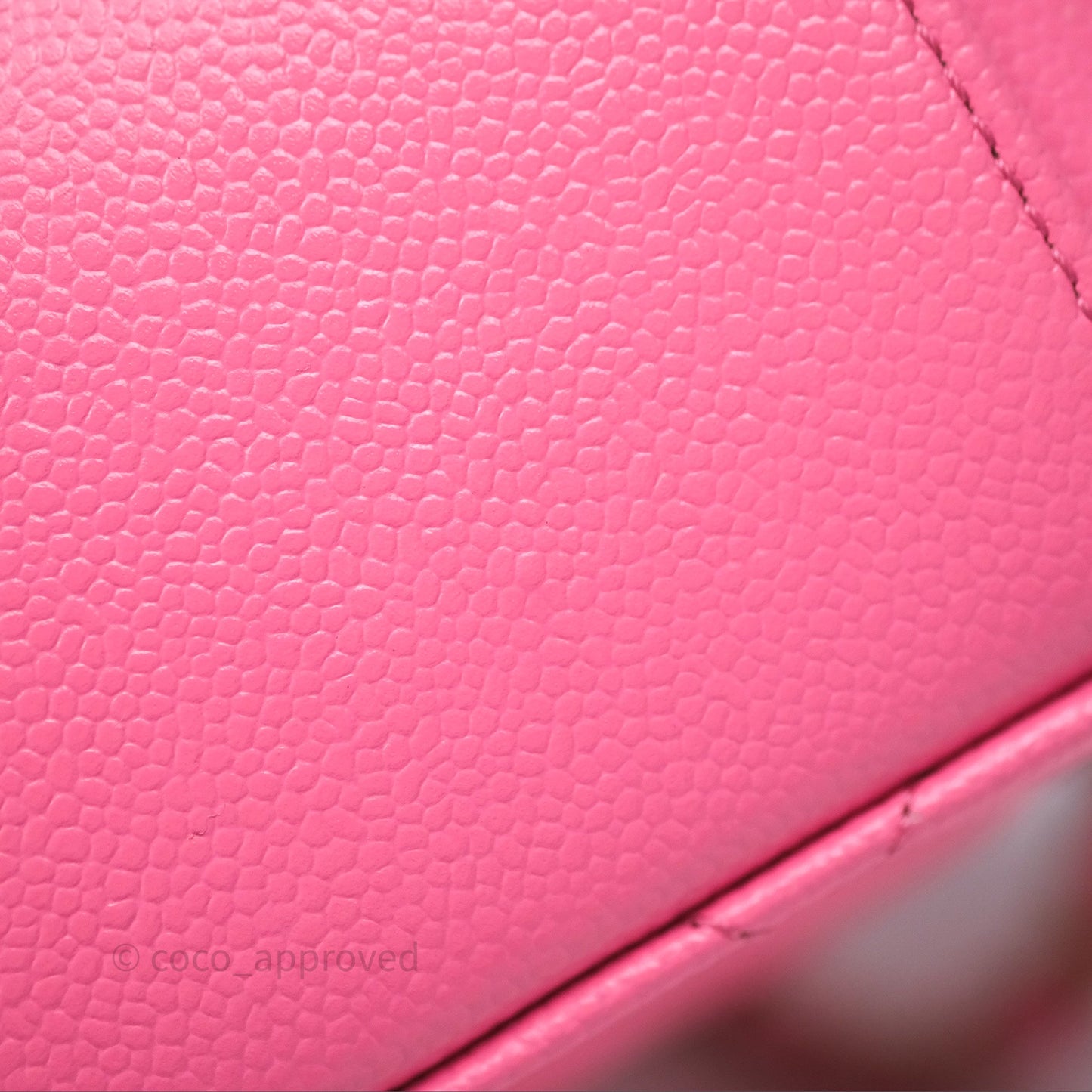 Chanel Quilted Pick Me Up Small Vanity Case Hot Pink Caviar Aged Gold Hardware