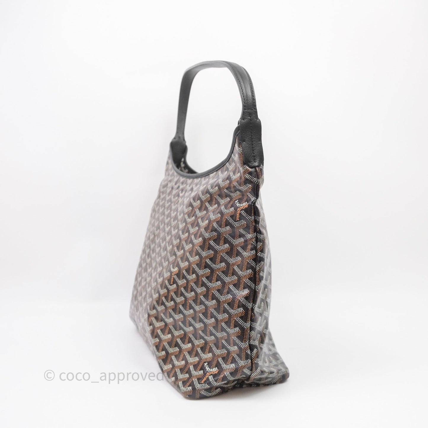 Goyard Bohème Hobo Bag Black Goyardine Canvas