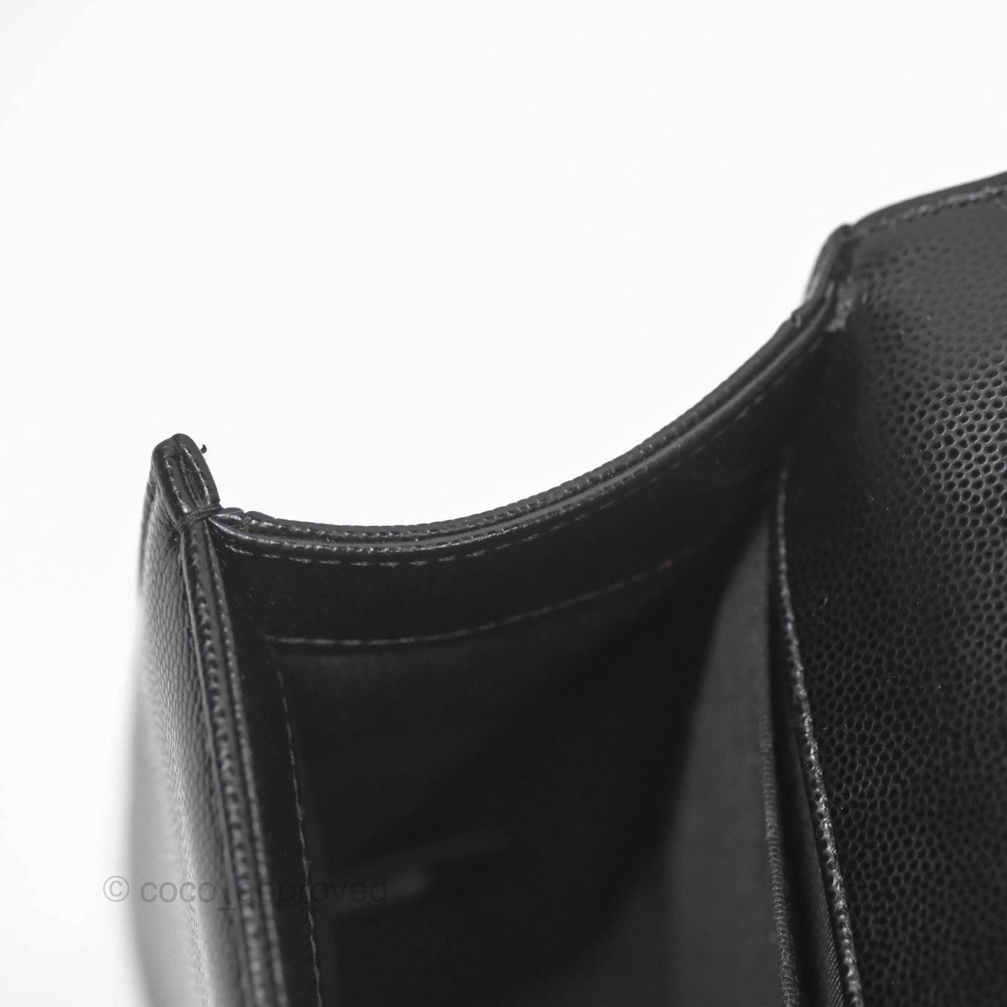Chanel Medium Boy Quilted Black Caviar Ruthenium Hardware