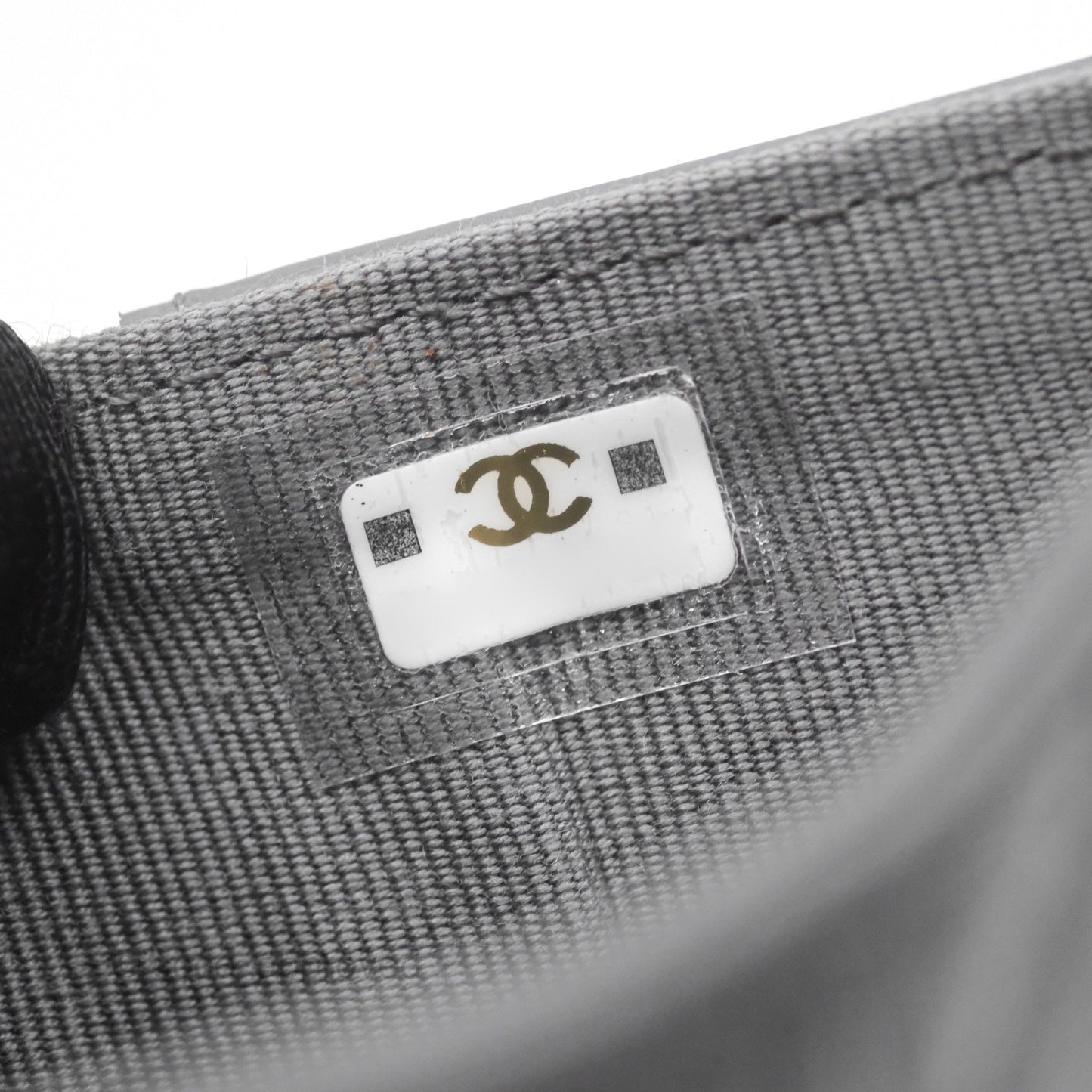 Chanel 19 Grey Short Trifold Wallet Lambskin Silver Hardware