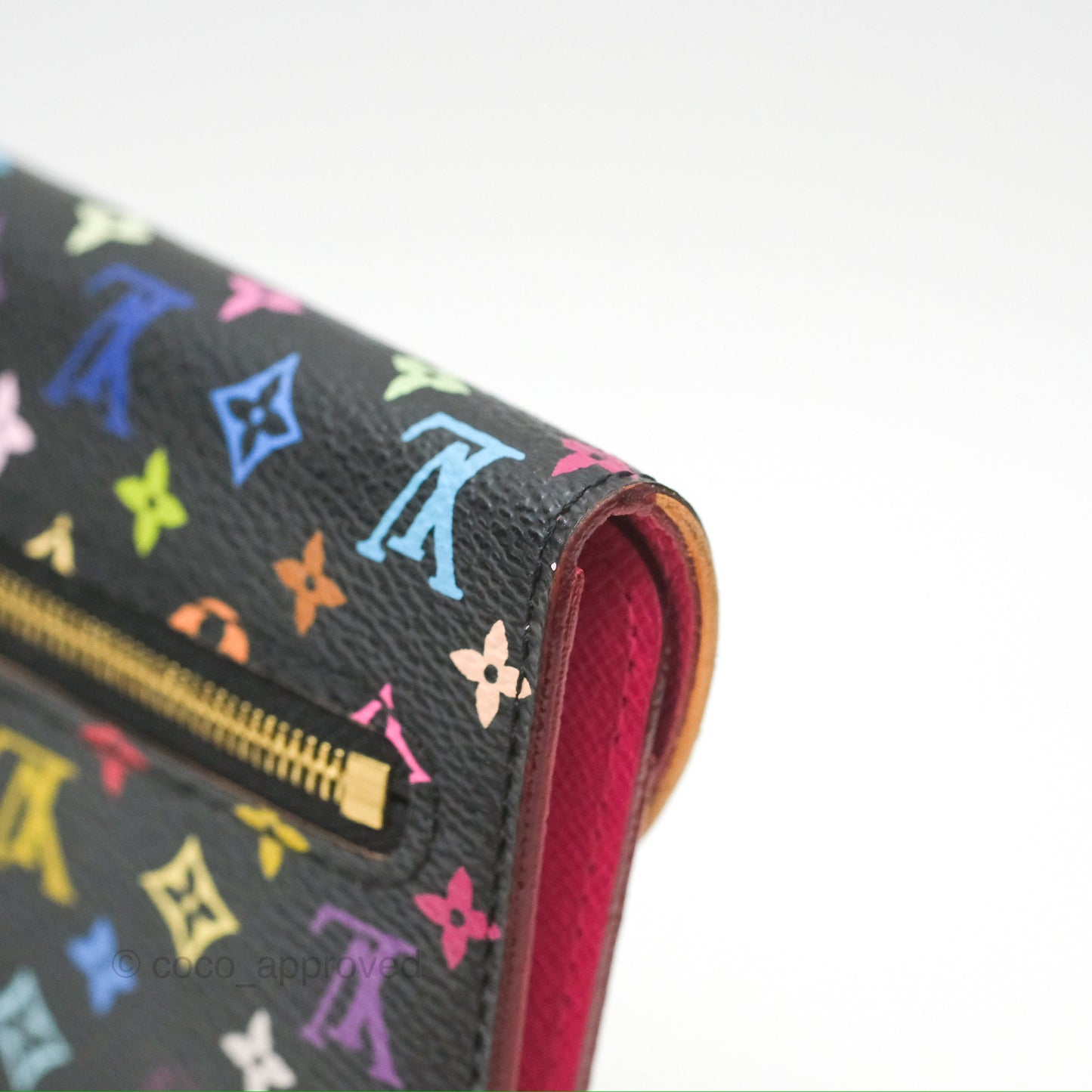 Louis Vuitton Multicolor Monogram Eugenie Wallet Canvas Black