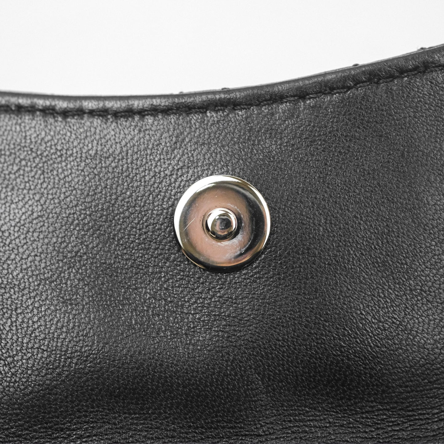 Chanel Small Pocket Box Camera Case Black Lambskin Silver Hardware