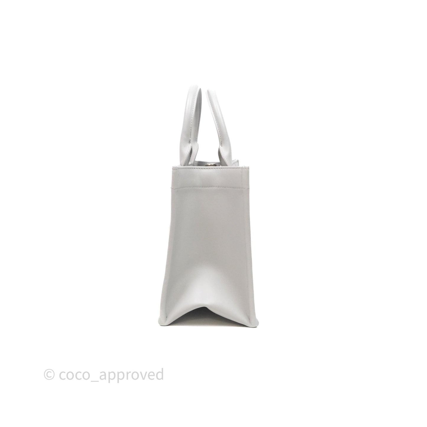 Christian Dior Small Dior Book Tote Cloud Gray Macrocannage Calfskin