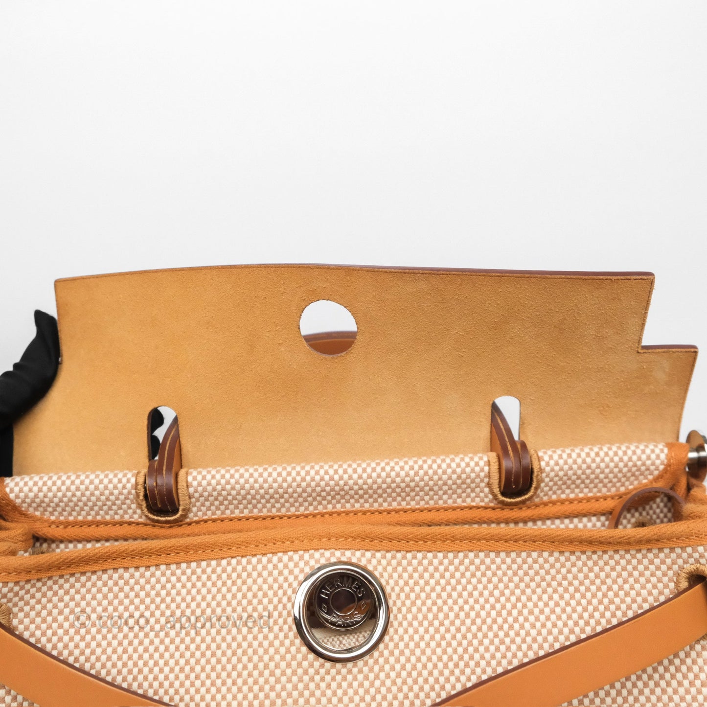 Hermès Herbag Zip 31 Ecru/Beige/Natural Canvas Palladium Hardware