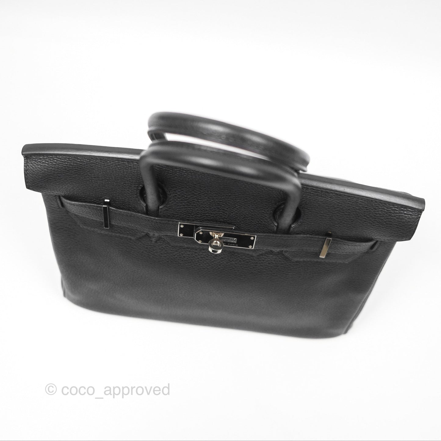 Hermès Birkin 30 Retourne Black Noir 89 Togo Palladium Hardware