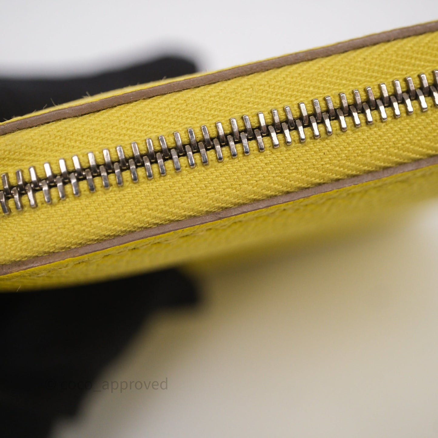 Hermès Silk In Compact Wallet Yellow Epsom