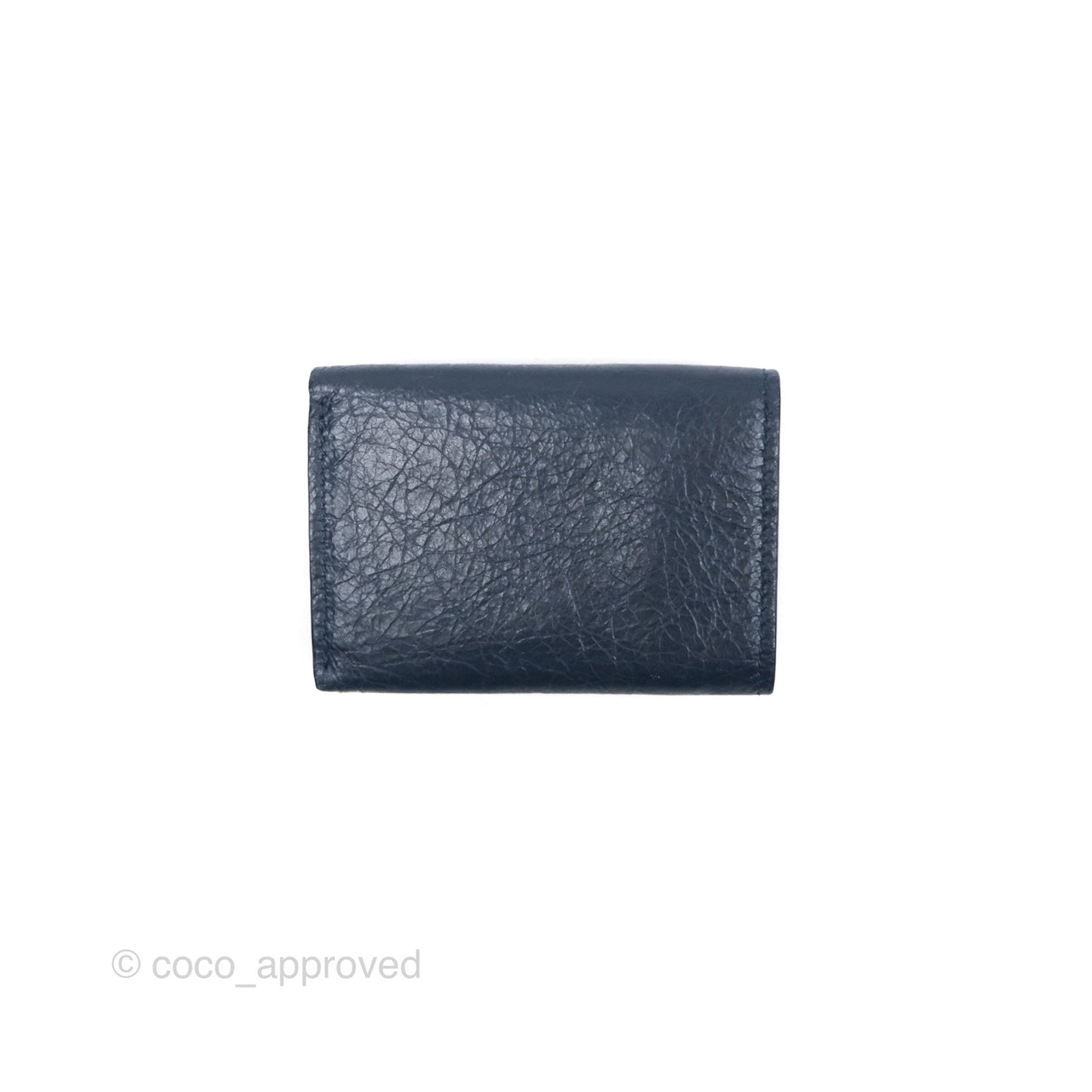 Balenciaga Le City Mini Wallet Navy Gold Hardware