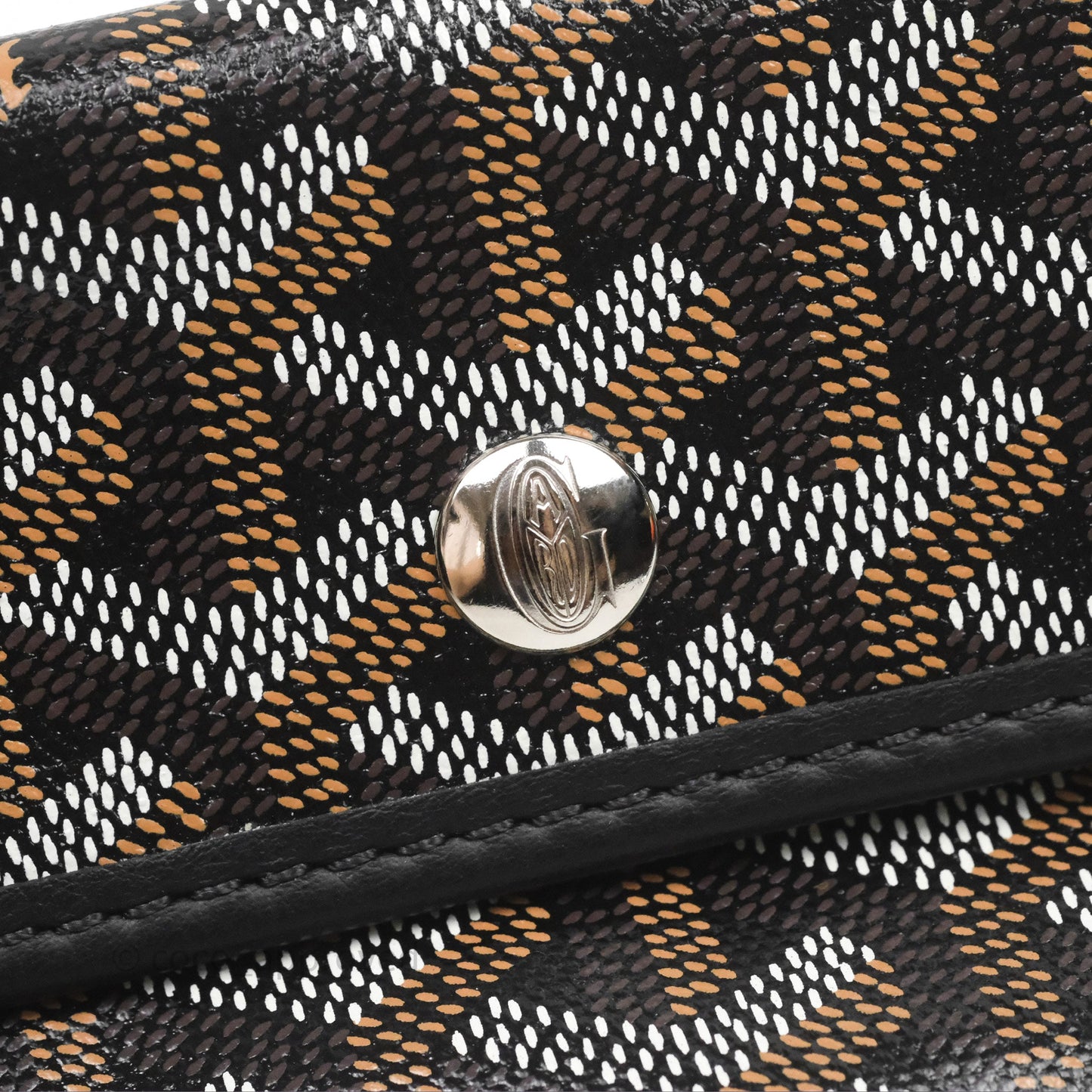Goyard Anjou Mini Bag Goyardine Canvas Black