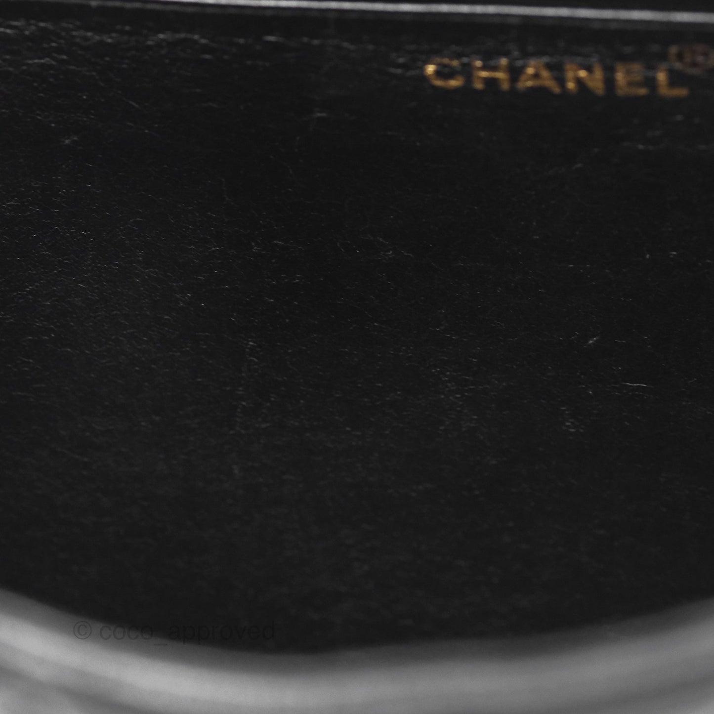 Chanel Vintage Jumbo Single Flap Black Caviar 24K Gold Hardware