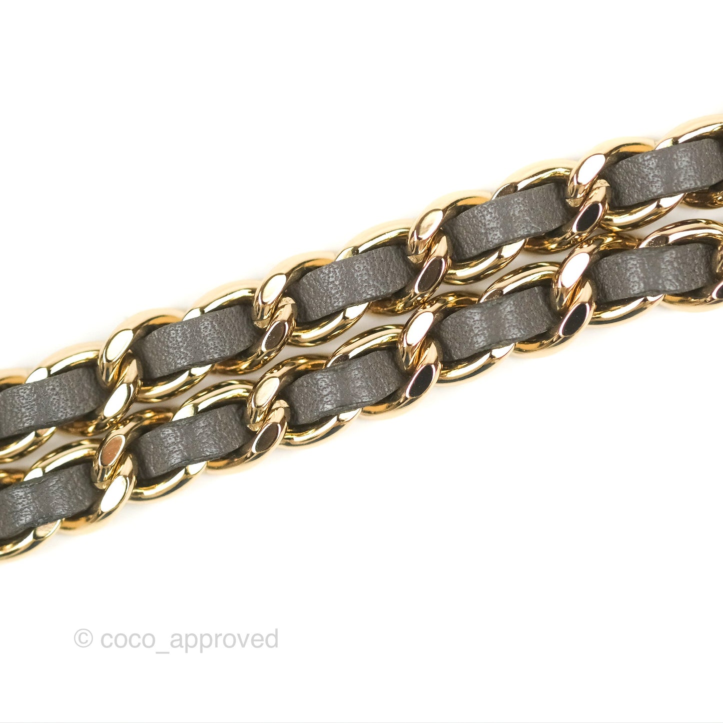Chanel Mini Top Handle Vanity With Chain Dark Grey Lambskin Gold Hardware