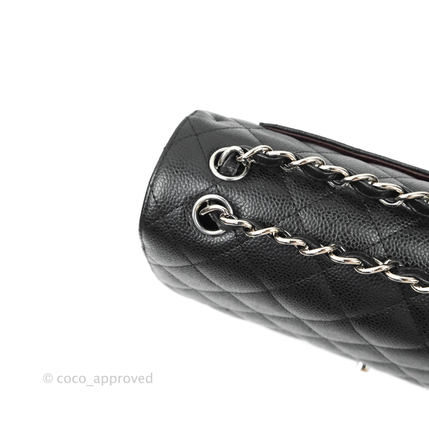 Chanel Jumbo Double Flap Black Caviar Silver Hardware⁣⁣