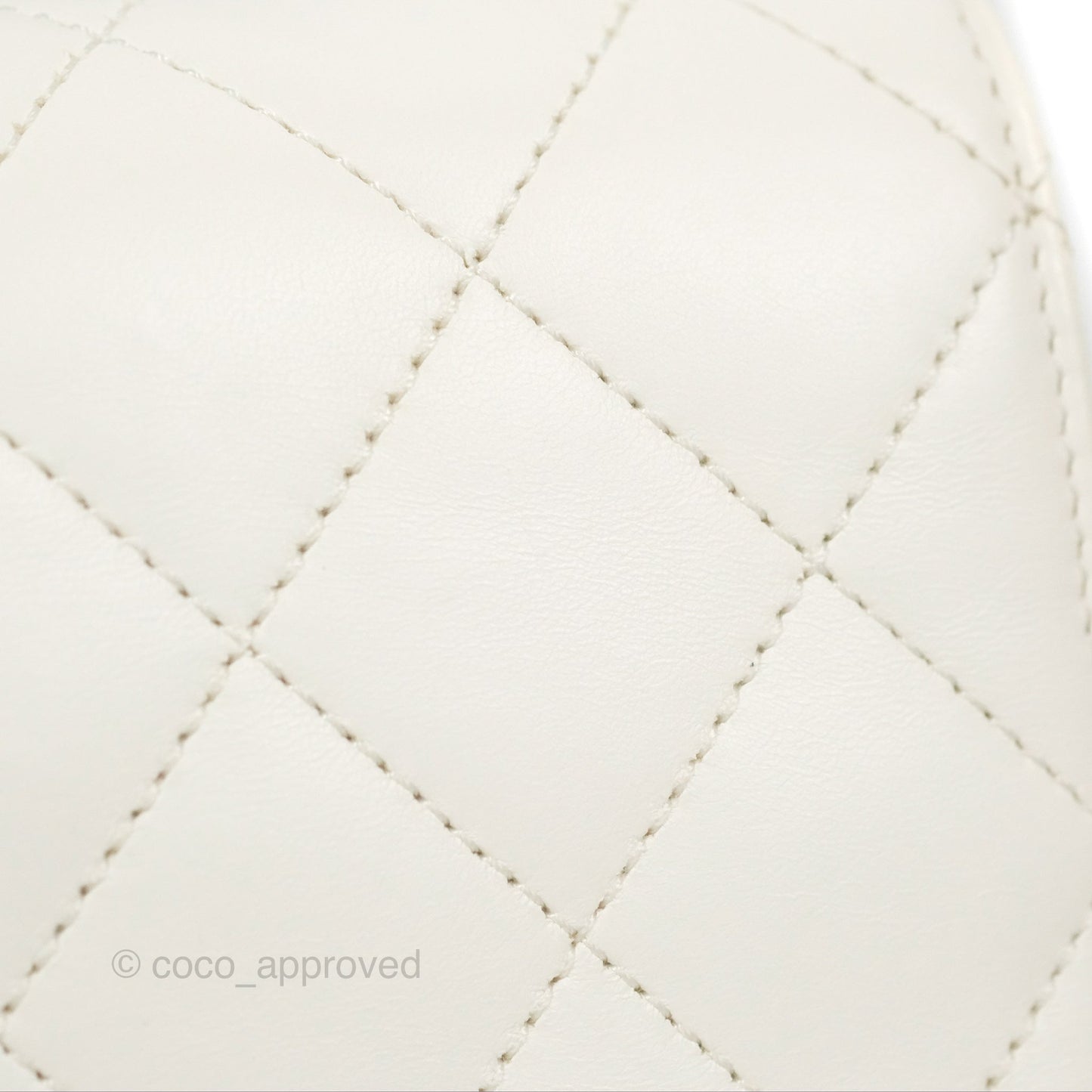 Chanel Mini Flap Bag with Enamel Charm Chain White Lambskin Gold Hardware