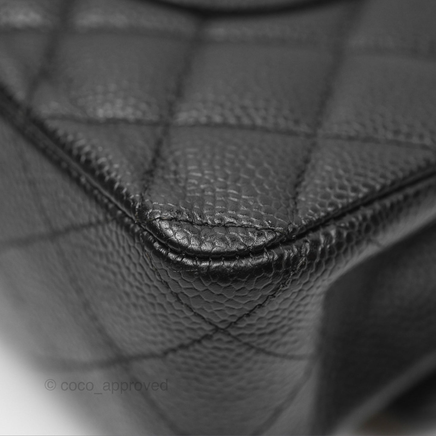 Chanel Medium Classic Flap Quilted Black Caviar Gold Hardware