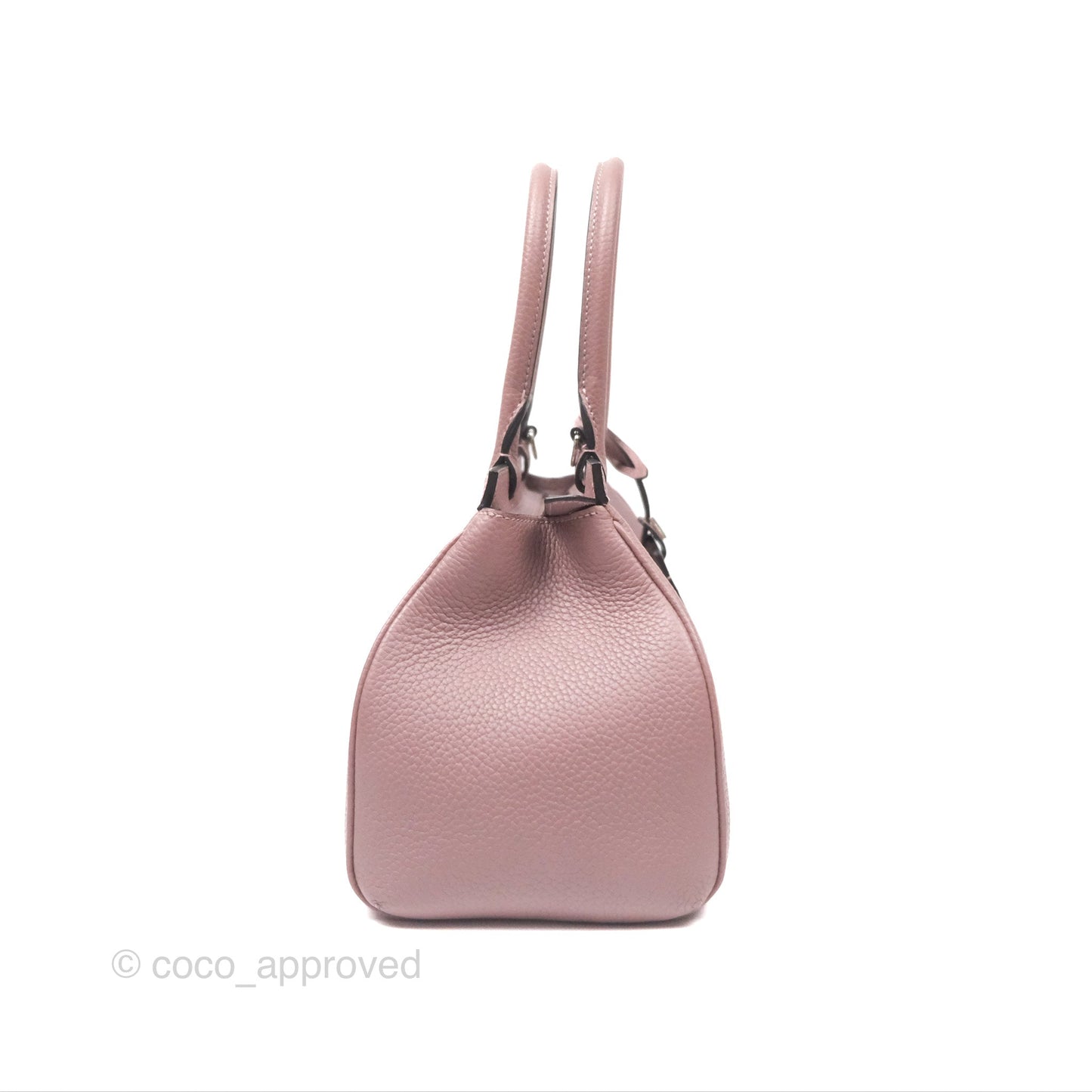 Moynat Pauline PM Bag Purple Calfskin Silver Hardware