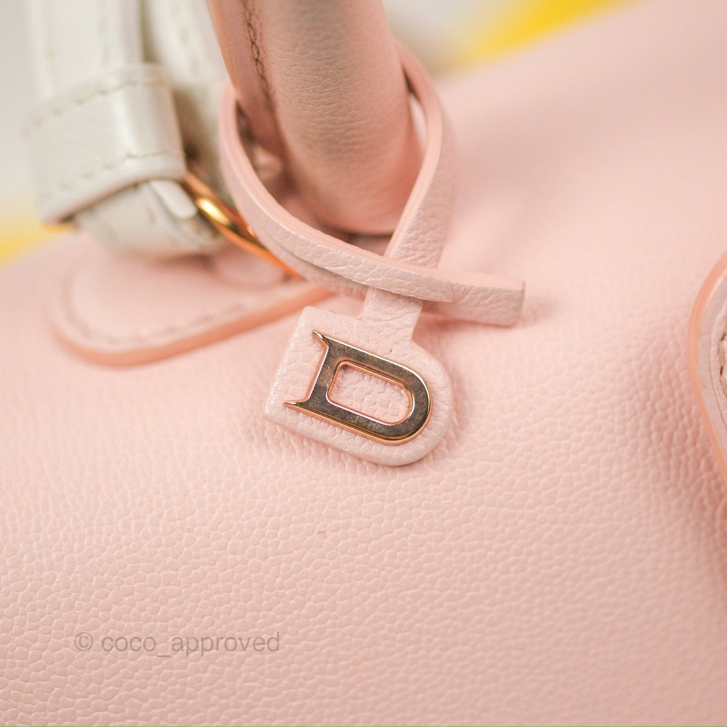 Delvaux Brillant East West Top Handle Bag Nude Pink Rose Gold Hardware