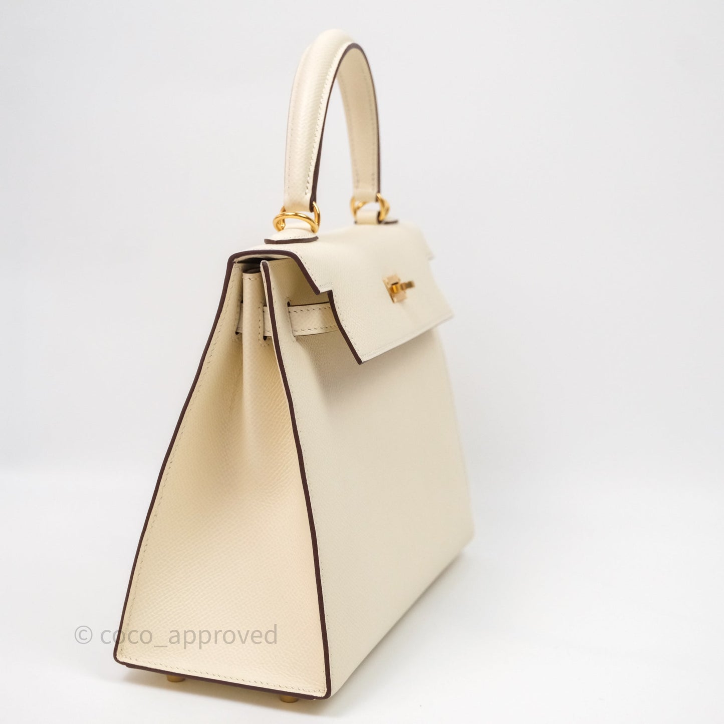 Hermès Kelly 25 Nata I2 Epsom Gold Hardware