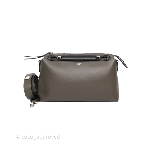 Fendi By The Way Medium Leather Satchel Dark Grey Bag