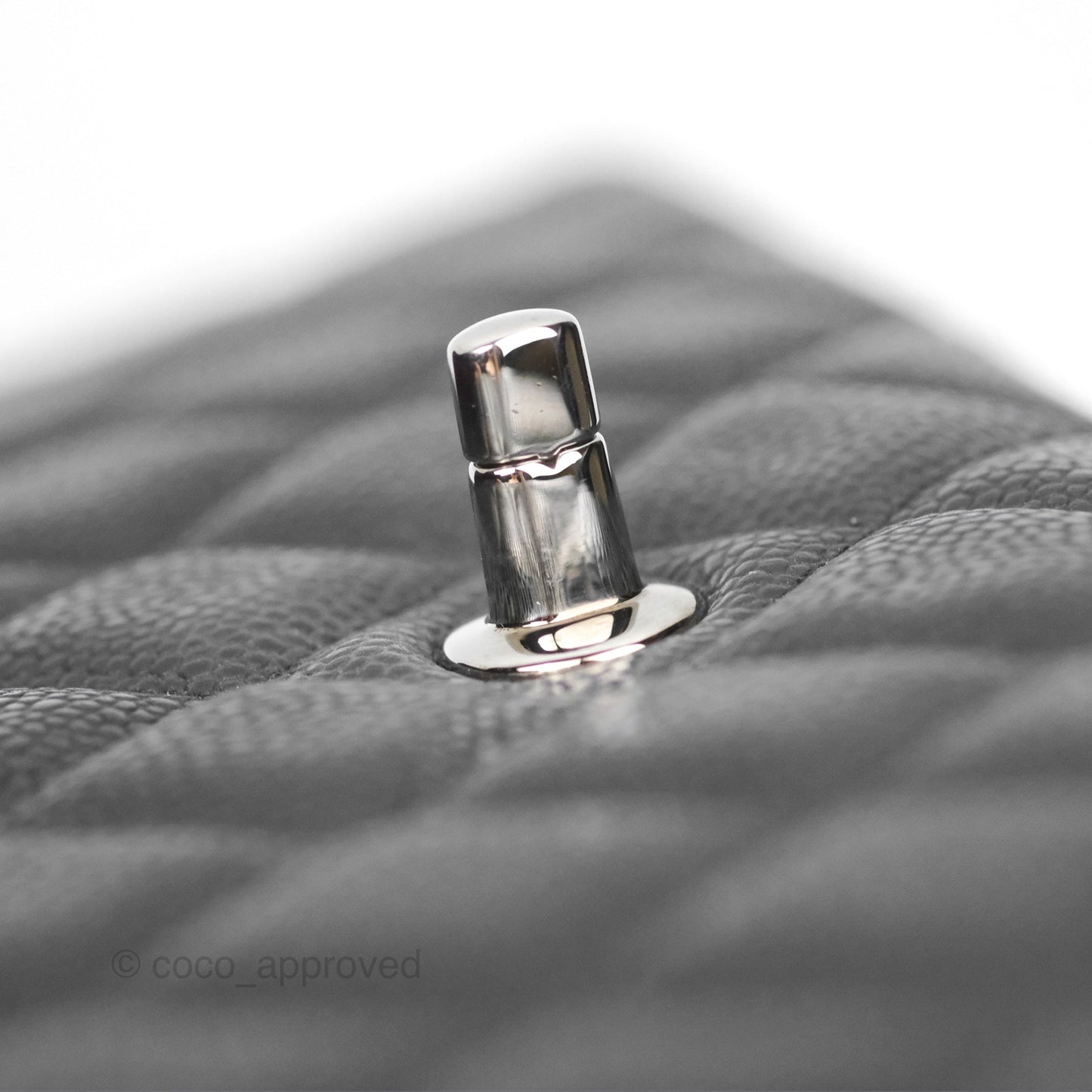 Chanel Quilted Maxi Double Flap Black Caviar Silver Hardware