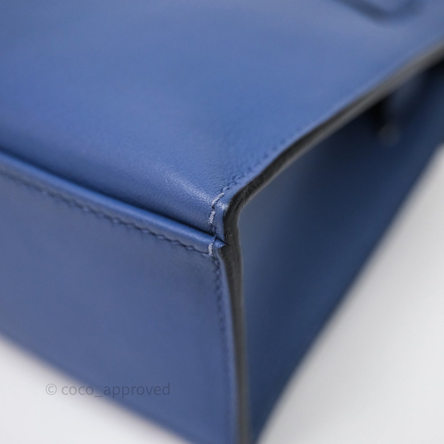 Hermès Kelly Pochette Clutch Bleu Brighton 7E Swift Gold Hardware