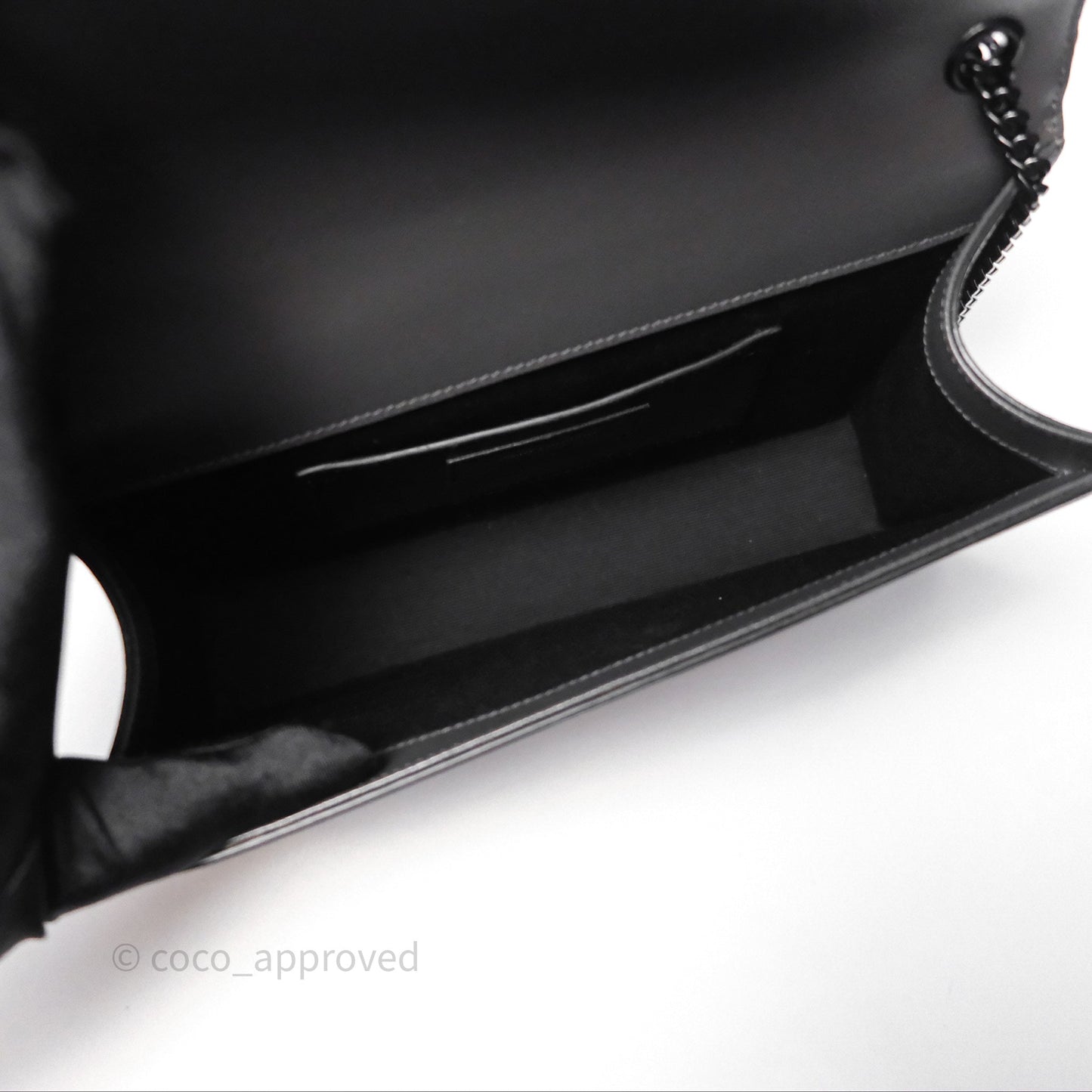 Saint Laurent Kate Medium Grained Leather Shoulder Bag So Black