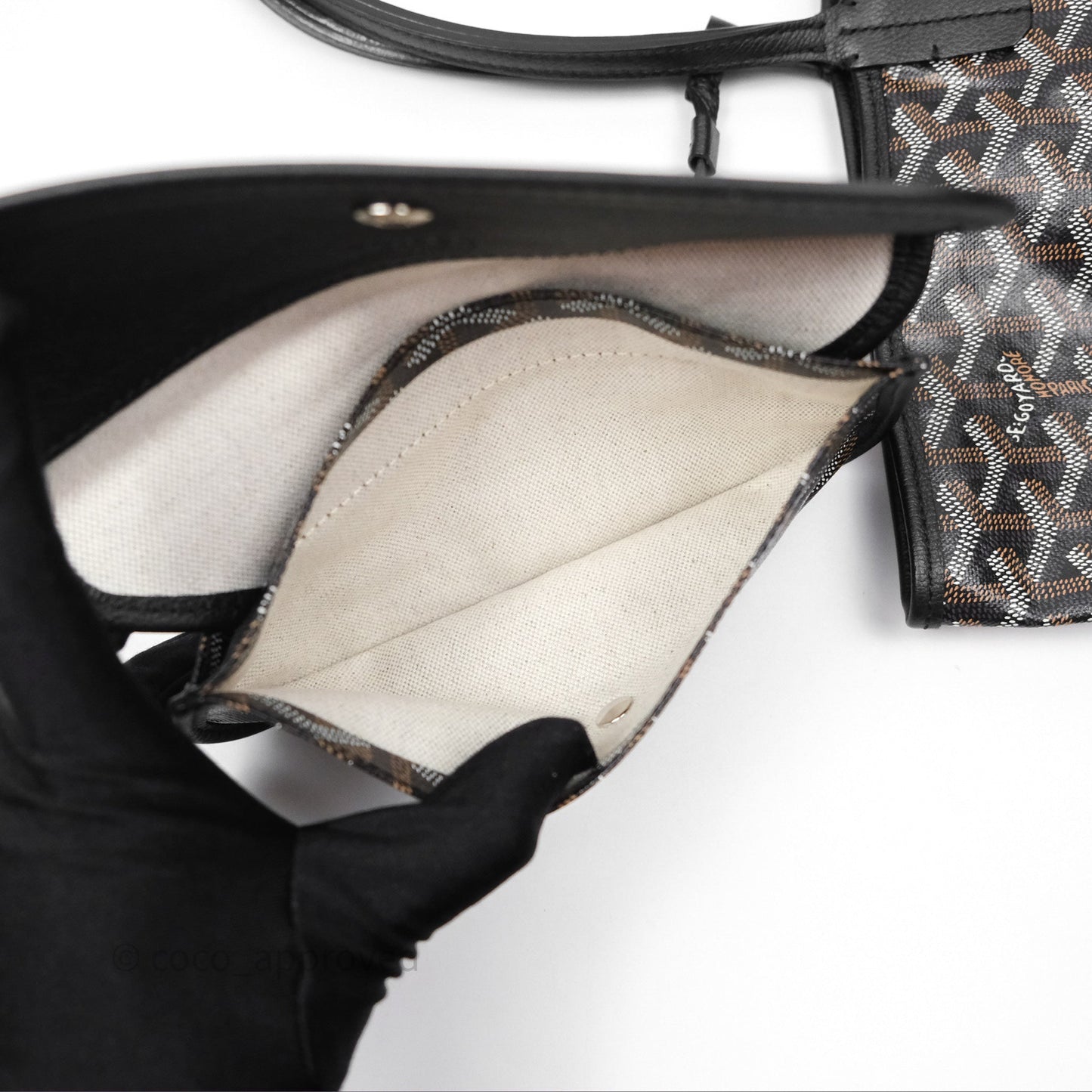 Goyard Saint Louis Tote Bag PM⁣⁣⁣⁣⁣⁣⁣⁣⁣⁣⁣⁣⁣⁣⁣⁣⁣⁣⁣⁣ Black Noir Canvas