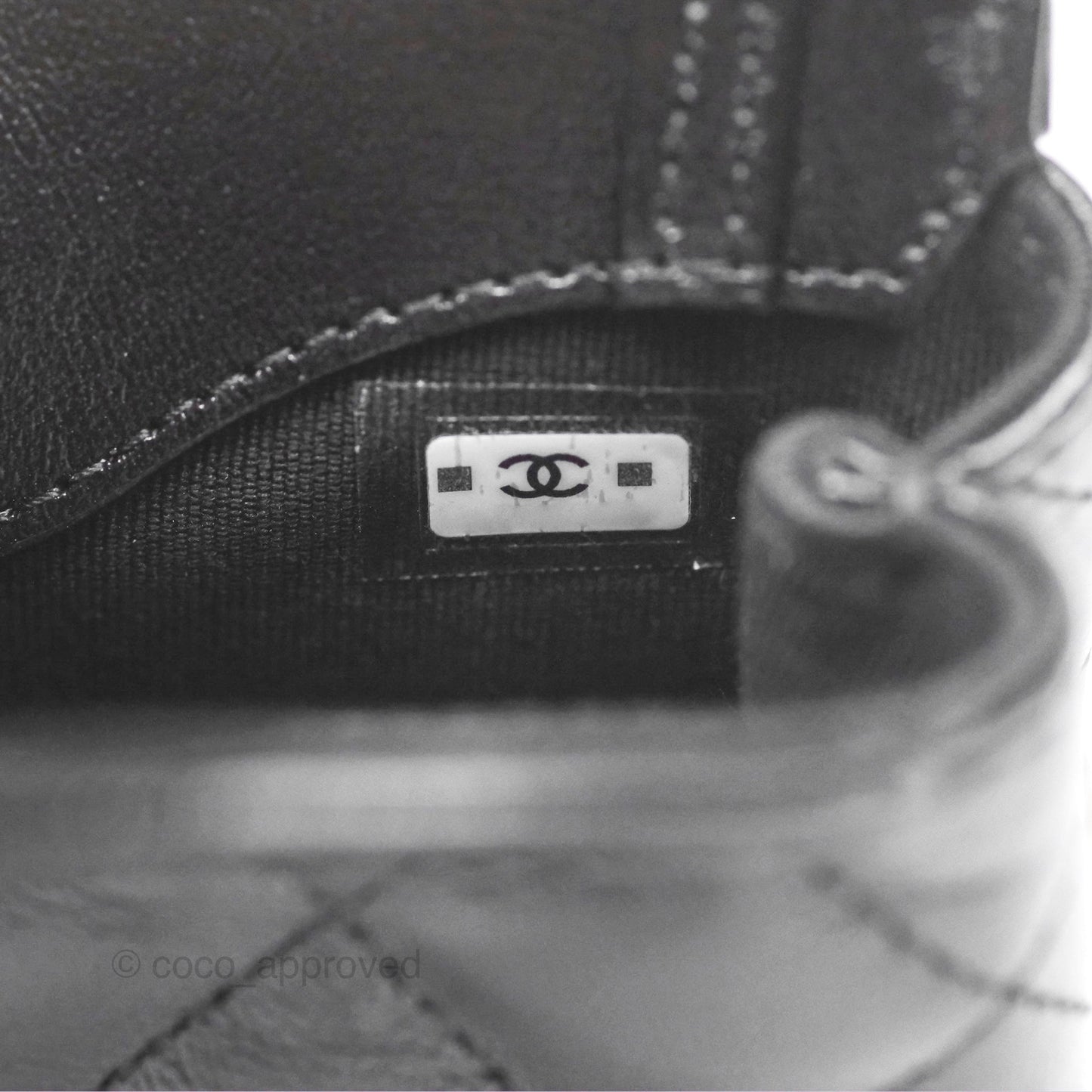 Chanel Micro 31 Black Shiny Calfskin Gold Hardware