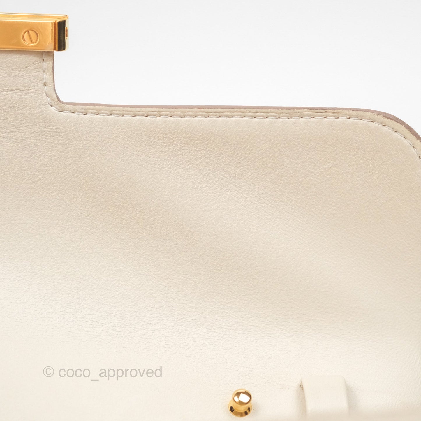 Hermès Constance Long To Go Wallet Craie 10 Epsom Gold Hardware
