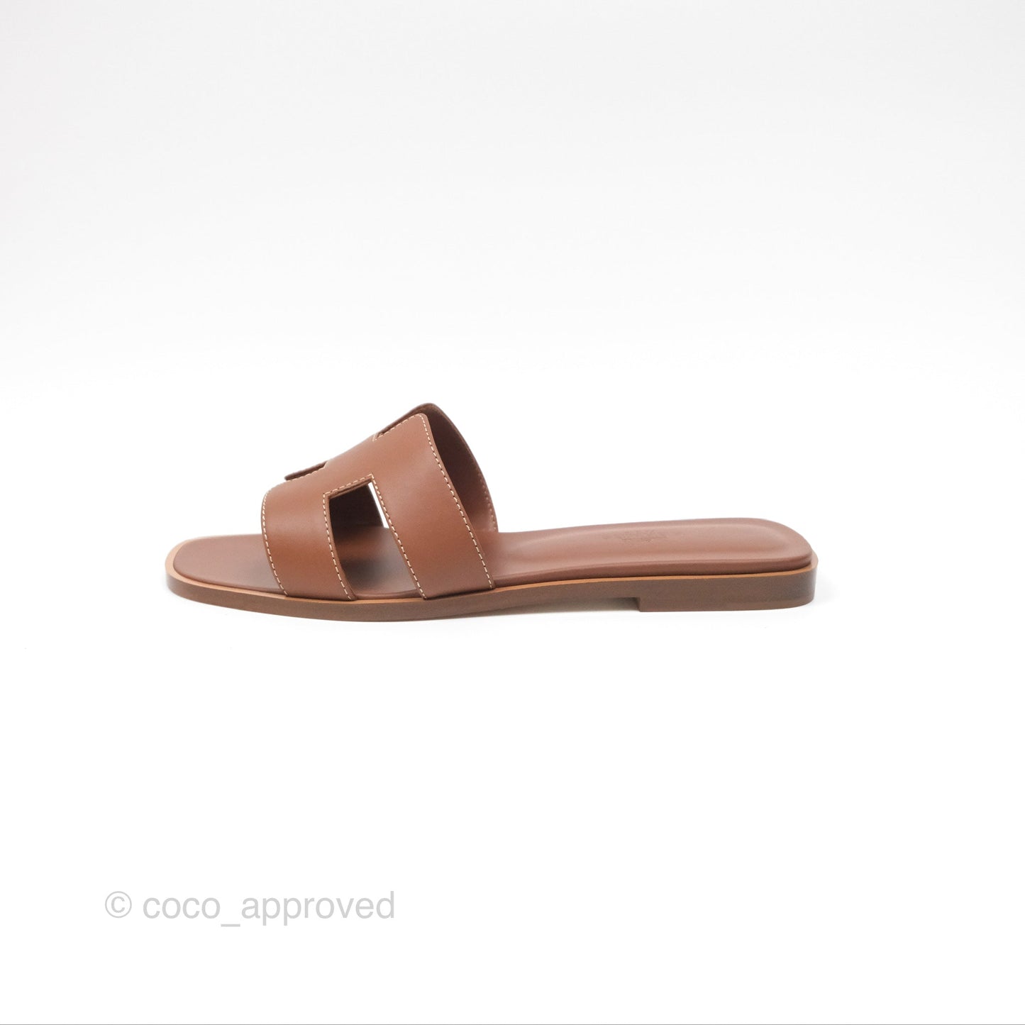 Hermès Oran Sandals Gold Swift Size 36.5