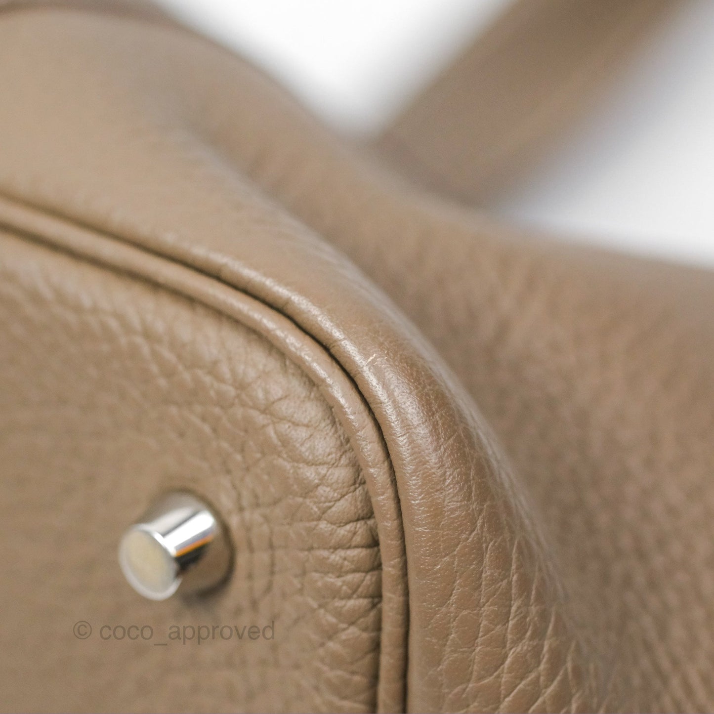 Hermès Picotin 22 Lock Etoupe Clemence Palladium Hardware