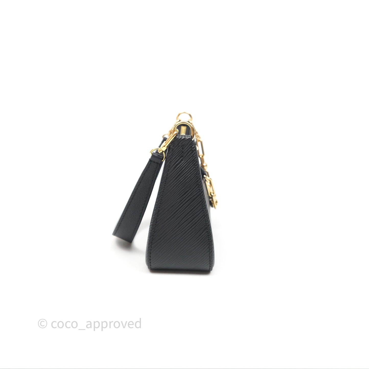 Louis Vuitton TM Epi Marellini Bag Monogram Black Gold Hardware