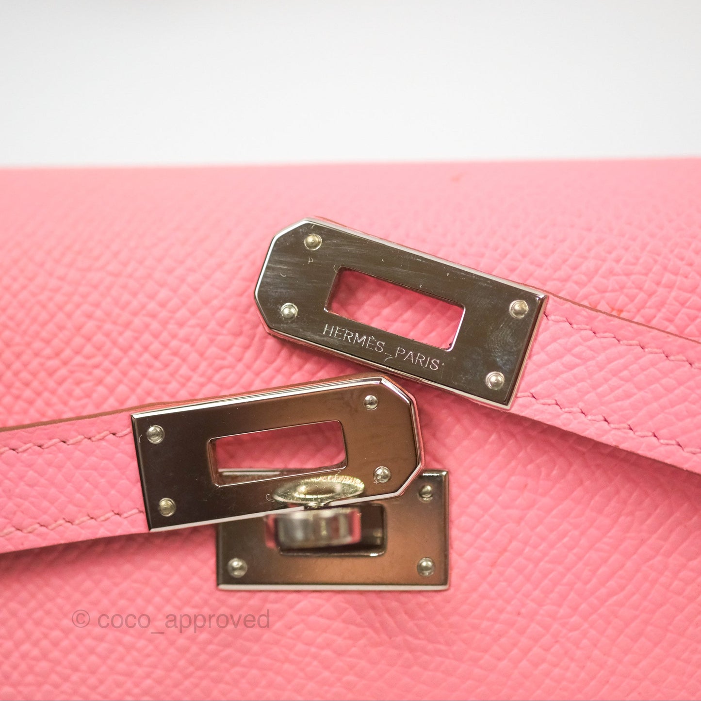 Hermès Small Kelly Wallet Rose Confetti Epsom Palladium Hardware