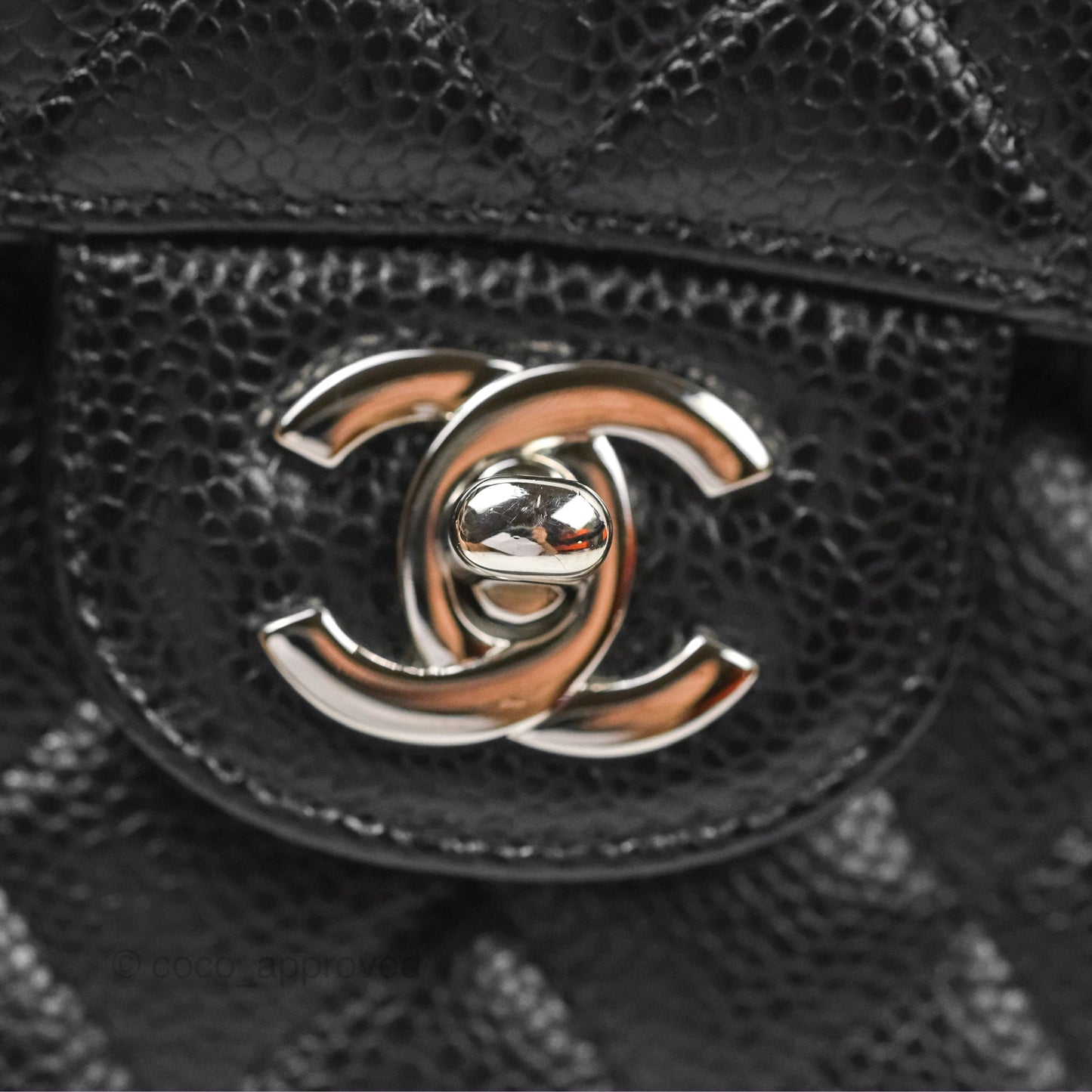 Chanel Small Classic Quilted Flap Black Caviar Silver Hardware