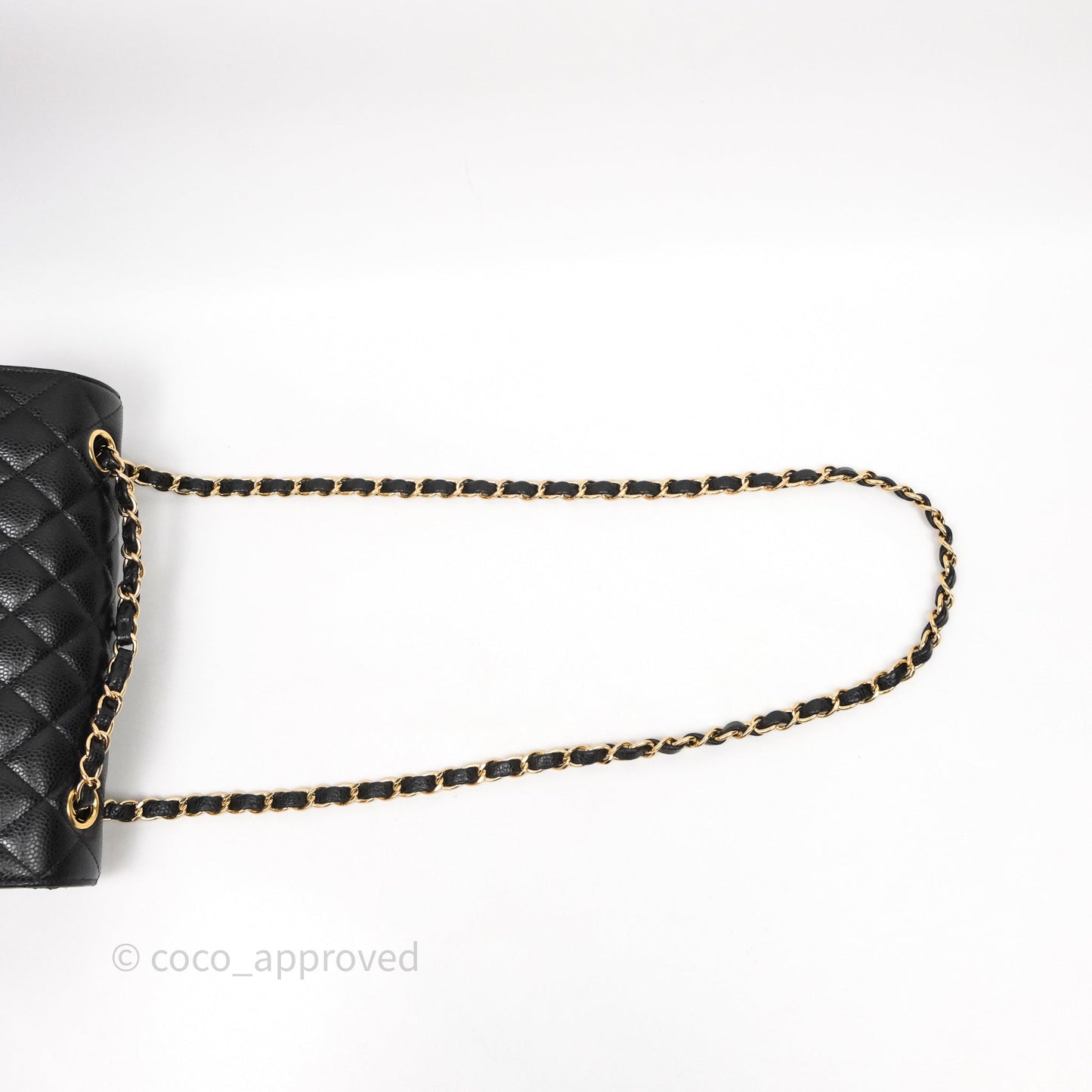 Chanel Small Classic Flap Quilted Black Caviar Gold Hardware