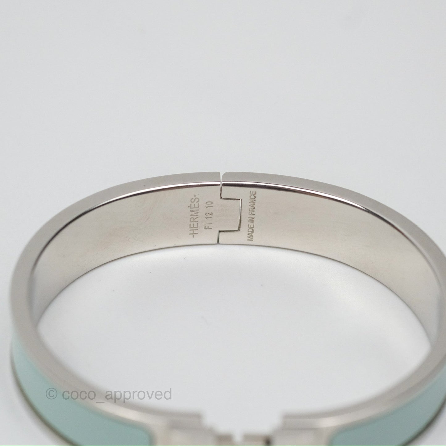 Hermès Clic H Bracelet Mint Palladium Hardware PM