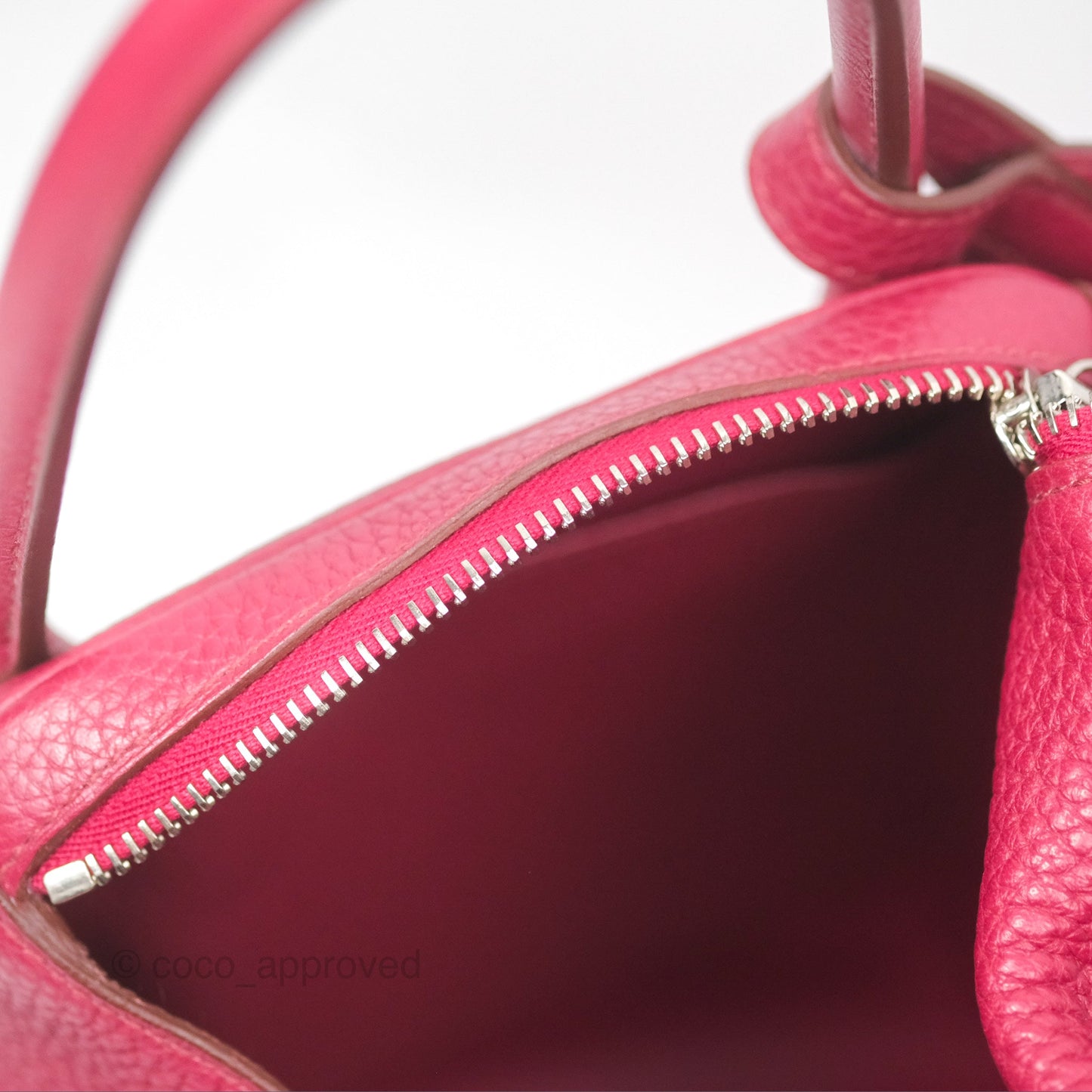 Hermès Lindy 30 Rubis Clemence Palladium Hardware