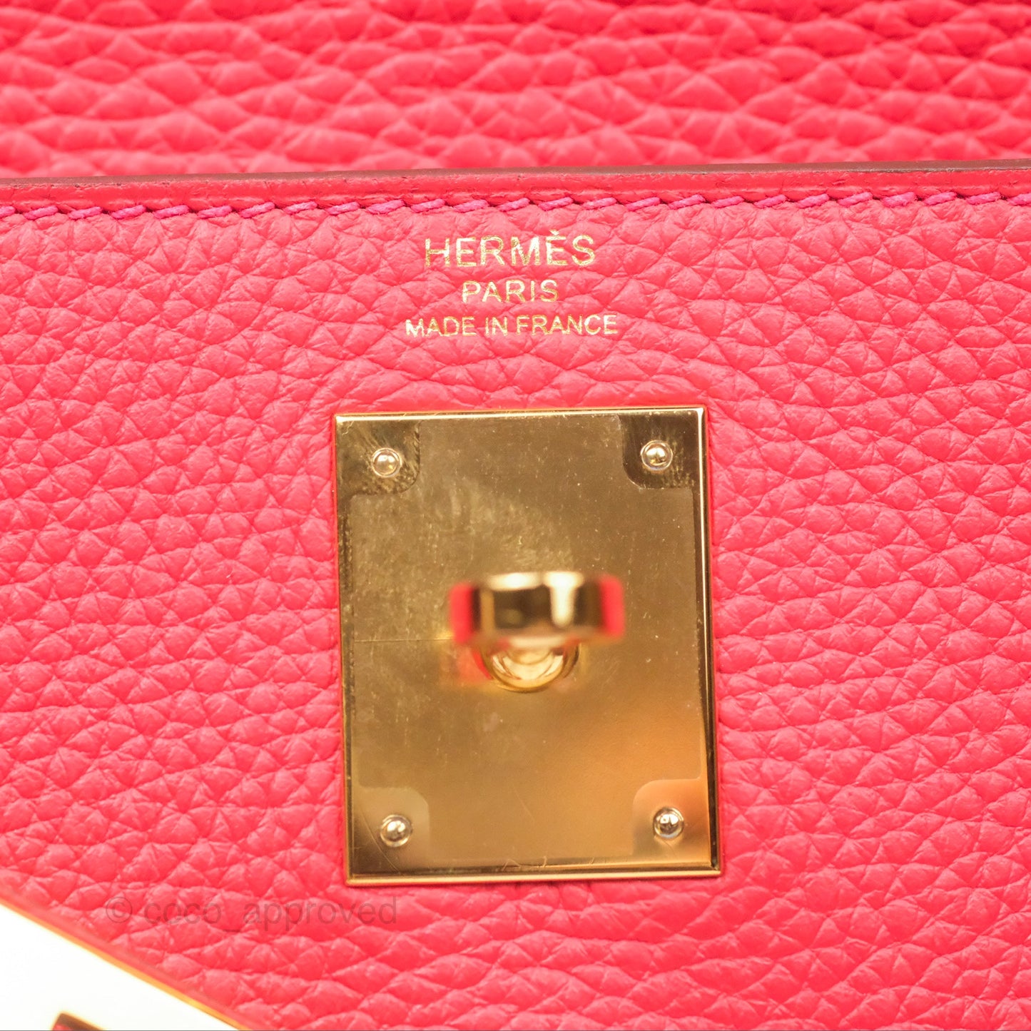 Hermès Kelly 28 Retourne Rouge Tomate S5 Clemence Gold Hardware